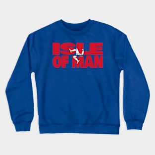 Isle of Man flag stencil Crewneck Sweatshirt